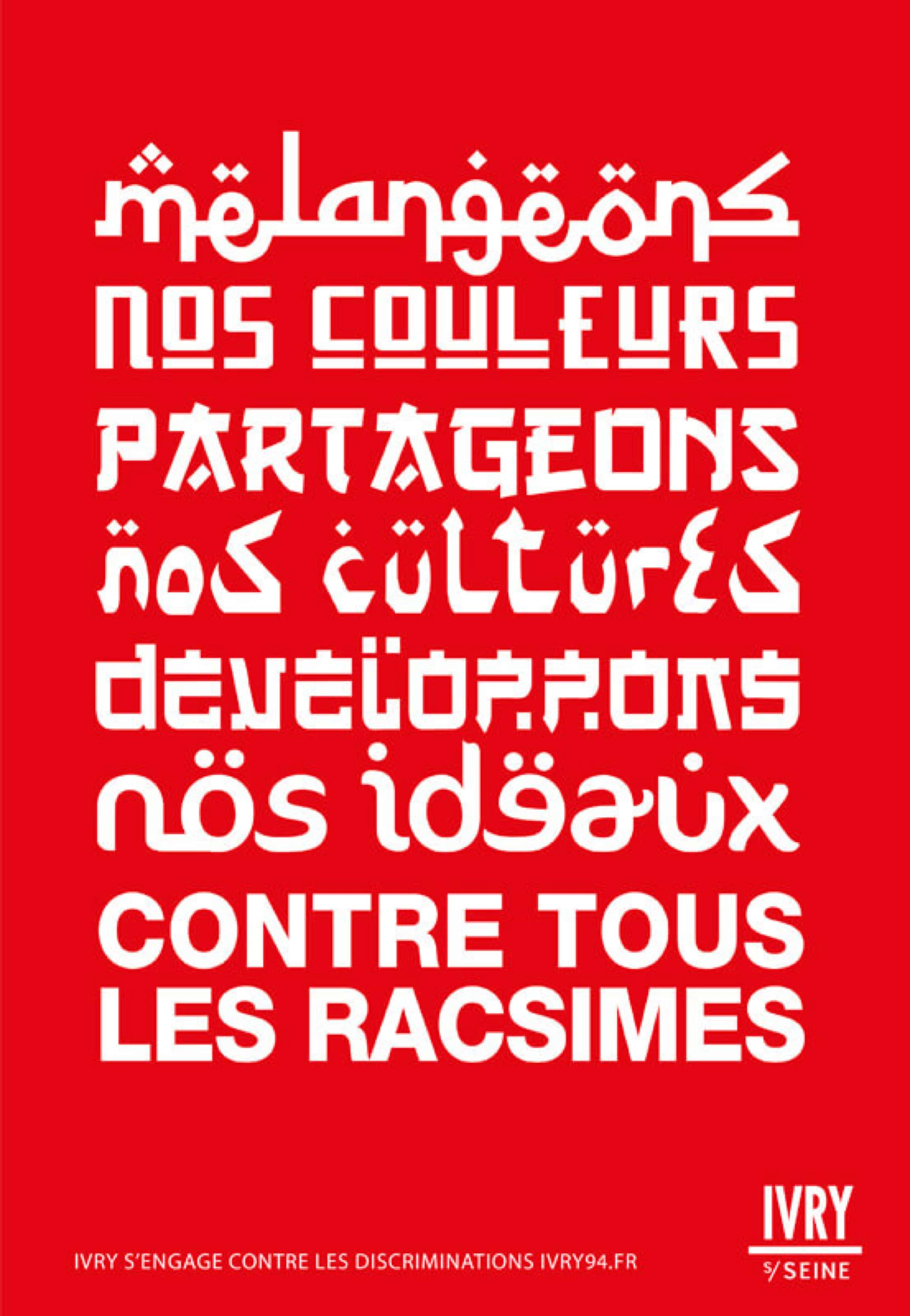 Affiche pour la ville d’Ivry sur seine, communication 4